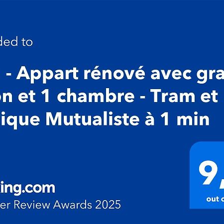 102 - Appart Renove Avec Grand Salon Et 1 Chambre - Tram Et Clinique Mutualiste A 1 Min Grenoble Exteriér fotografie