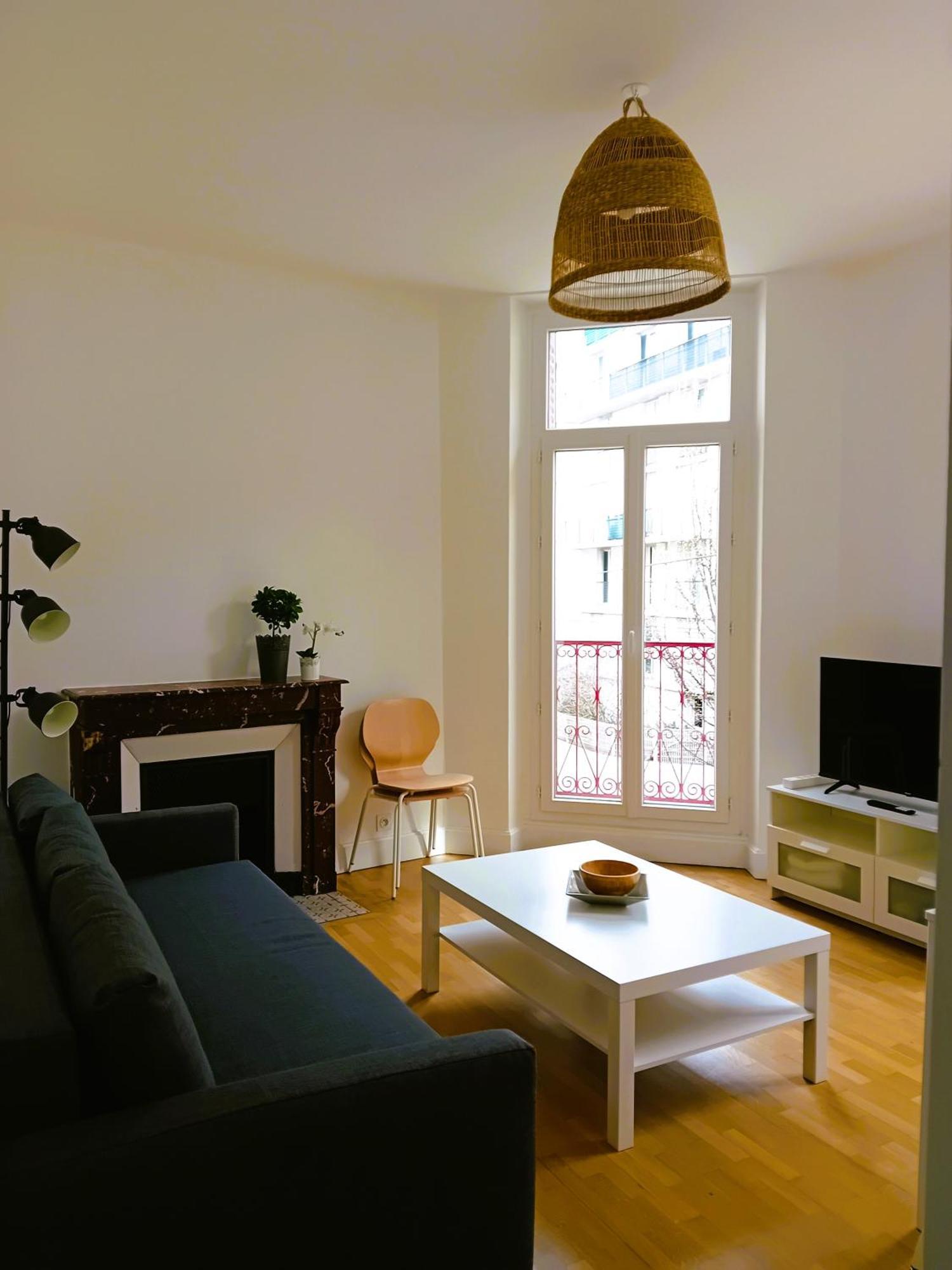 102 - Appart Renove Avec Grand Salon Et 1 Chambre - Tram Et Clinique Mutualiste A 1 Min Grenoble Exteriér fotografie